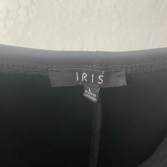 Iris Black Draped Faux Suede Dress - Picture 5 of 6